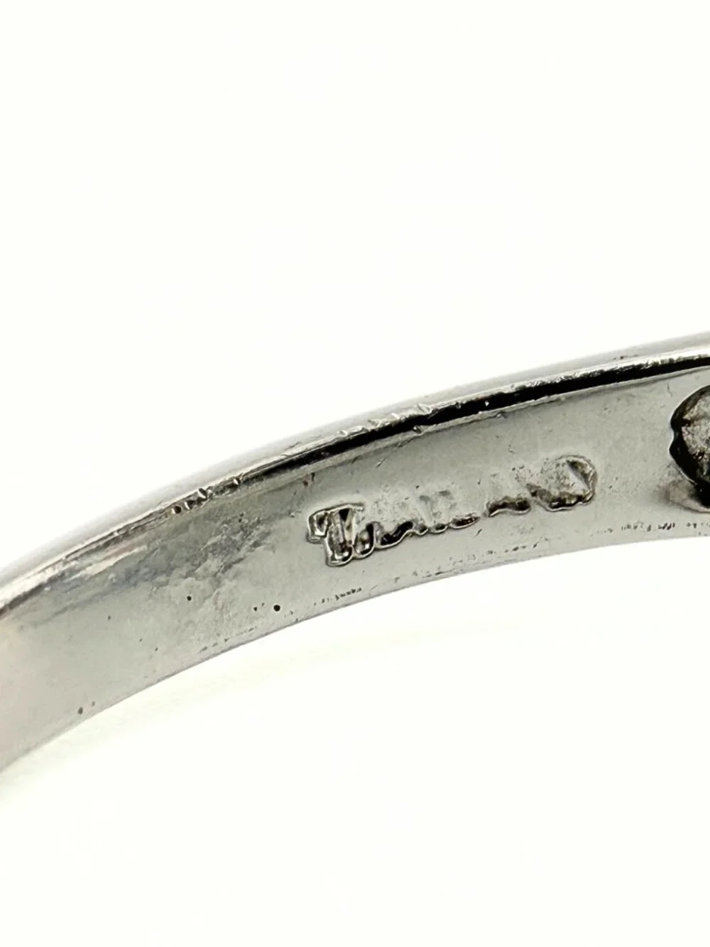 Art Nouveau Revival Marked Sterling Silver  Blue Lab Sapphire Rectangle Ring Sz9